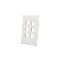 Manhattan - Strategic 6-outlet Keystone Wall Plate (772501)