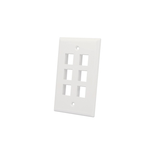 Manhattan - Strategic 6-outlet Keystone Wall Plate (772501)