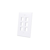 Manhattan - Strategic 6-outlet Keystone Wall Plate (772457)