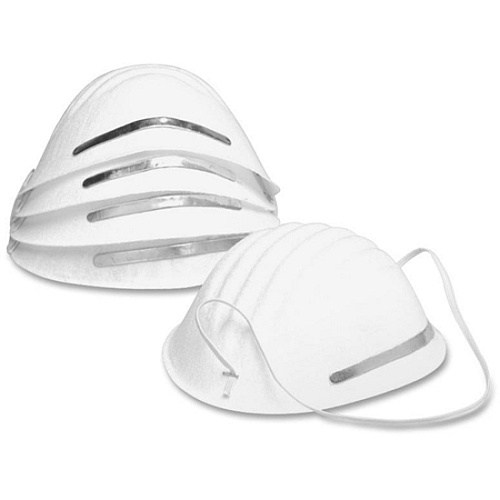 First Aid Only Adjustable Nose Clip Dust Mask Dust Protection - White - Adjustable - 5 / Pack (13259)