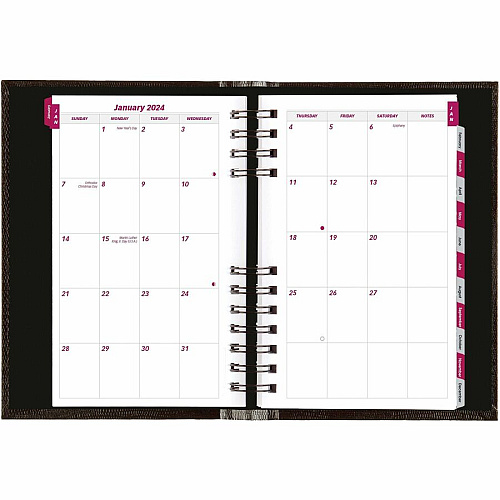 Brownline Daily Planner, CoilPro, English, Black (CB634C.BLK) (CB634CBLK)