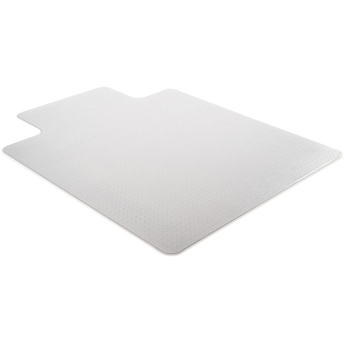 Deflecto SuperMat for Carpet Carpeted Floor - 60" Length x 46" Width x 0.750" Thickness - Lip Size 12" Length x 25" Width - Vinyl - Clear - 1 Each (CM14433F)