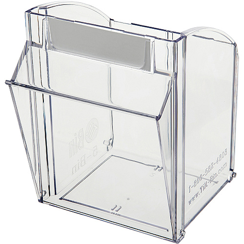 Deflecto Tilt Bin Interlocking Multi-Bin Storage Organizer 5 Compartment(s) - 6.50" Height x 23.63" Width x 5.25" Depth - Desktop - White - 1 Each (20503OP)