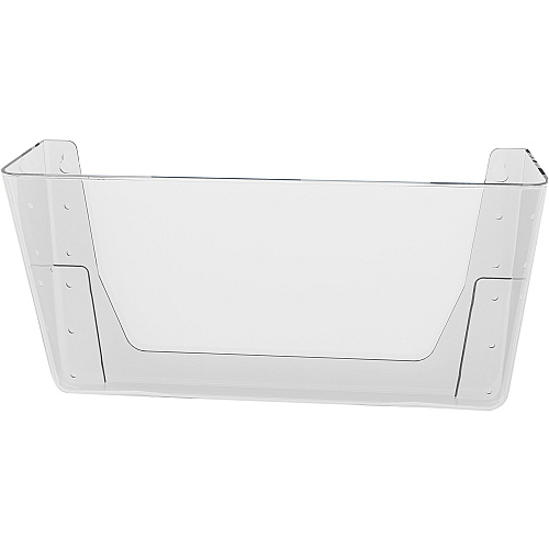 Deflecto EZ Link Stackable DocuPocket 1 Compartment(s) - 7" Height x 13" Width x 4" Depth - Stackable - Clear - Plastic - 1 Each (73201)