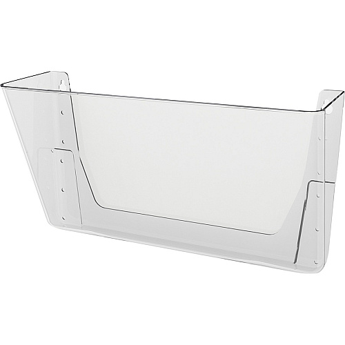 Deflecto EZ Link Stackable DocuPocket 1 Compartment(s) - 7" Height x 13" Width x 4" Depth - Stackable - Clear - Plastic - 1 Each (73201)