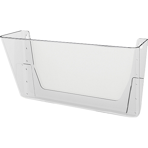 Deflecto EZ Link Stackable DocuPocket 1 Compartment(s) - 7" Height x 13" Width x 4" Depth - Stackable - Clear - Plastic - 1 Each (73201)