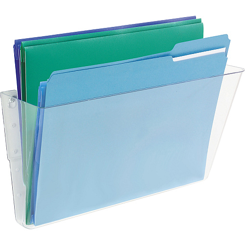 Deflecto EZ Link Stackable DocuPocket 1 Compartment(s) - 7" Height x 13" Width x 4" Depth - Stackable - Clear - Plastic - 1 Each (73201)