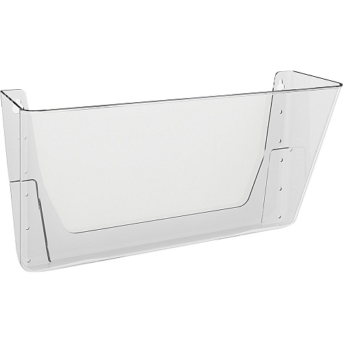 Deflecto EZ Link Stackable DocuPocket 1 Compartment(s) - 7" Height x 13" Width x 4" Depth - Stackable - Clear - Plastic - 1 Each (73201)