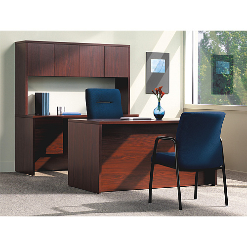 HON 10500 Series Bridge 29.5" Height x 42" Width x 24" Depth - Square Edge - Finish: Laminate, Mahogany - Scratch Resistant, Stain Resistant - For Office (10560NN)