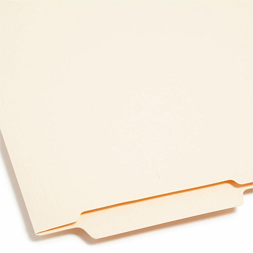 Smead Shelf-Master 1/3 Tab Cut Letter Recycled End Tab File Folder 8 1/2" x 11" - 3/4" Expansion - End Tab Location - Bottom Tab Position - 11 pt. - 2 Plys - Manila - Reinforced Tab - 10% Recycled - 100 / Box (24179)