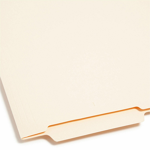 Smead Shelf-Master 1/3 Tab Cut Letter Recycled End Tab File Folder 8 1/2" x 11" - 3/4" Expansion - End Tab Location - Bottom Tab Position - 11 pt. - 2 Plys - Manila - Reinforced Tab - 10% Recycled - 100 / Box (24179)