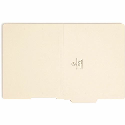 Smead Shelf-Master 1/3 Tab Cut Letter Recycled End Tab File Folder 8 1/2" x 11" - 3/4" Expansion - End Tab Location - Bottom Tab Position - 11 pt. - 2 Plys - Manila - Reinforced Tab - 10% Recycled - 100 / Box (24179)