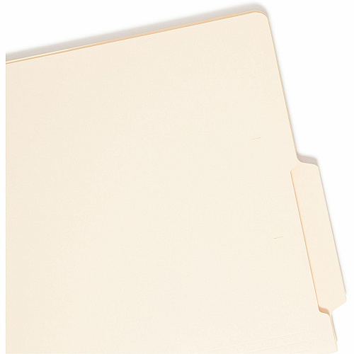 Smead Shelf-Master 1/3 Tab Cut Letter Recycled End Tab File Folder 8 1/2" x 11" - 3/4" Expansion - End Tab Location - Bottom Tab Position - 11 pt. - 2 Plys - Manila - Reinforced Tab - 10% Recycled - 100 / Box (24179)