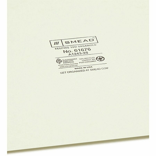 Smead 100% Recycled Filing Guides with Vertical Extra-Wide Blank Tab Printed Tab(s) - Character - A-Z - 25 Tab(s)/Set - 0.50" Tab Width - Letter - Metal Tab(s) - 100% Recycled - Easy to Read, Durable - 25 / Set (61676)
