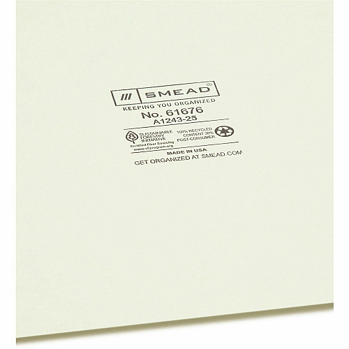Smead 100% Recycled Filing Guides with Vertical Extra-Wide Blank Tab Printed Tab(s) - Character - A-Z - 25 Tab(s)/Set - 0.50" Tab Width - Letter - Metal Tab(s) - 100% Recycled - Easy to Read, Durable - 25 / Set (61676)