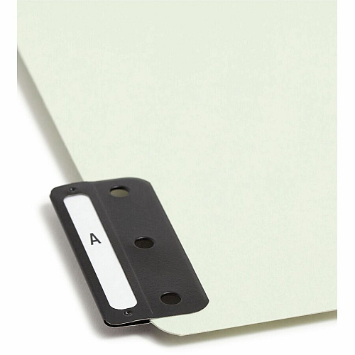 Smead 100% Recycled Filing Guides with Vertical Extra-Wide Blank Tab Printed Tab(s) - Character - A-Z - 25 Tab(s)/Set - 0.50" Tab Width - Letter - Metal Tab(s) - 100% Recycled - Easy to Read, Durable - 25 / Set (61676)
