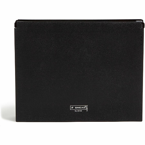 Smead Letter Expanding File 8 1/2" x 11" - 7/8" Expansion - 13 Pocket(s) - 12 Divider(s) - Polypropylene - Black - 1 Each (65125)
