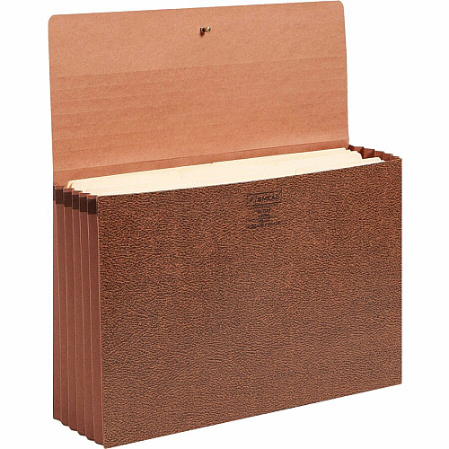 Smead Legal Recycled File Wallet 8 1/2" x 14" - 5 1/4" Expansion - Redrope - Reinforced Gusset, Tear Proof, Elastic Closure - 30% Recycled - 1 Each (71376)