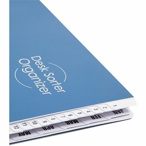 Smead Daily/Monthly Desk File/Sorter Digit - 1-31 - Letter - 8.50" Width x 11" Length - Blue Divider - 35% Recycled - 1 Each (89235)
