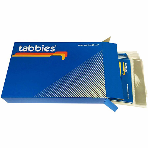 Tabbies Self-adhesive File Folder Label Protectors For 3 1/2" x 2" Sheet - Rectangular - Clear - 100 / Pack (58385)