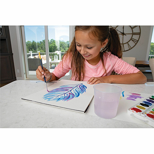 Prang Semi-Moist Washable Watercolors 8 Color(s) - Assorted - 0.10 fl oz - Washable - 8 / Set (80525)