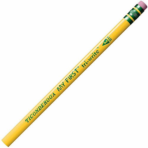 Ticonderoga My First Tri-Write No. 2 Pencils #2 - Yellow Barrel - 36 / Box (13082)