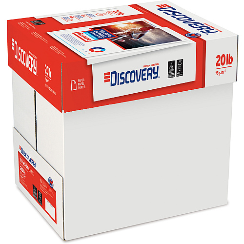 Discovery Premium Multipurpose Paper - Anti-Jam - White 97 Brightness - Legal - 8 1/2" x 14" - 20 lb Basis Weight - Excellent Ink Absorption - White - 500 Sheets per Ream - 10 / Carton (00043)