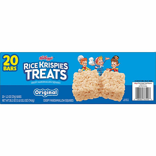 Rice Krispies Treats Original Squares Individually Wrapped - Rice - 1 - 20 / Box (26547)