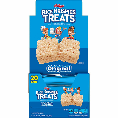 Rice Krispies Treats Original Squares Individually Wrapped - Rice - 1 - 20 / Box (26547)