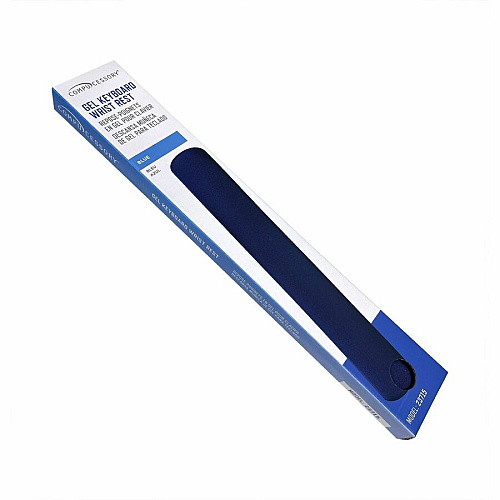 Compucessory Gel Keyboard Wrist Rest Pads 19" Height x 2.87" Width x 0.75" Depth - Blue - 1 Each (23715)