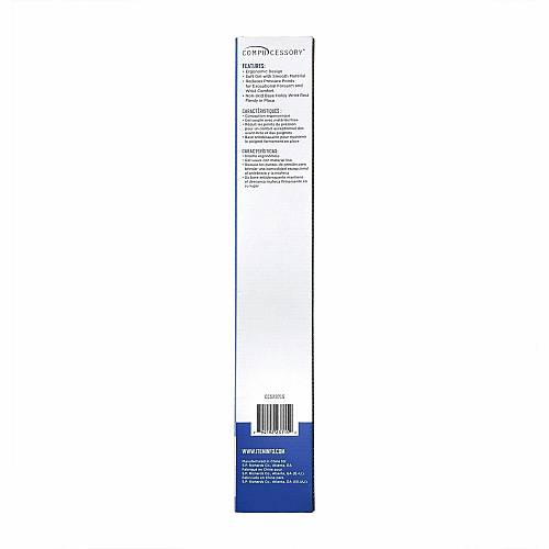 Compucessory Gel Keyboard Wrist Rest Pads 19" Height x 2.87" Width x 0.75" Depth - Blue - 1 Each (23715)