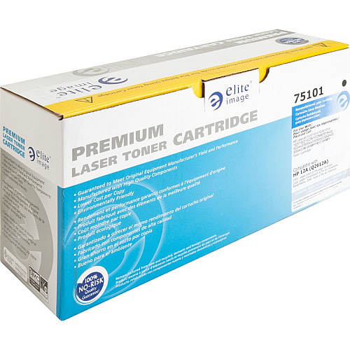 Elite Image Remanufactured Laser Toner Cartridge - Alternative for HP 12A (Q2612A) - Black - 1 Each 2000 Pages (75101)