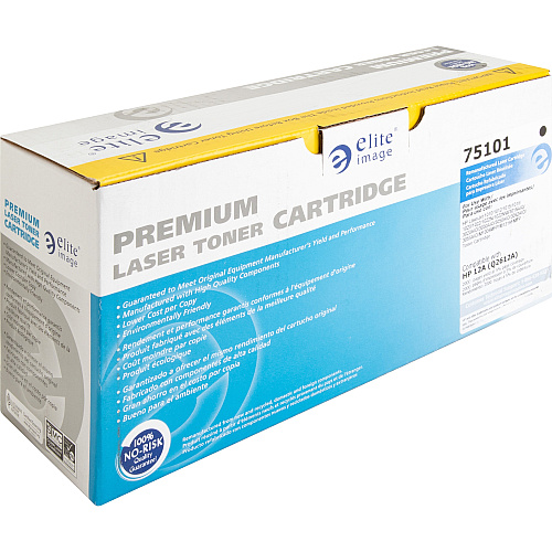 Elite Image Remanufactured Laser Toner Cartridge - Alternative for HP 12A (Q2612A) - Black - 1 Each 2000 Pages (75101)