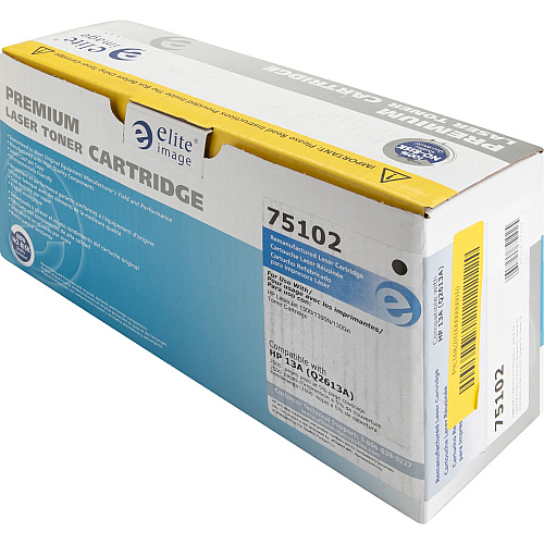 Elite Image Remanufactured Laser Toner Cartridge - Alternative for HP 13A (Q2613A) - Black - 1 Each 2500 Pages (75102)