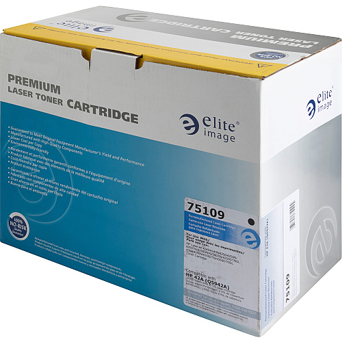 Elite Image Remanufactured Laser Toner Cartridge - Alternative for HP 42A (Q5942A) - Black - 1 Each 10000 Pages (75109)