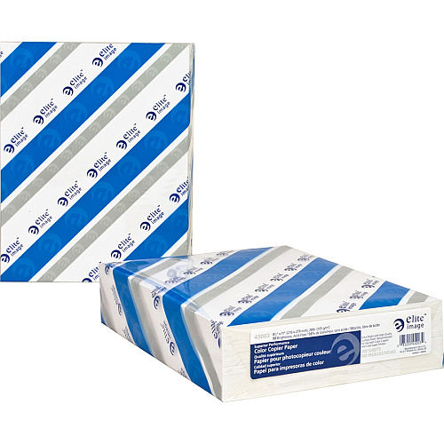 Elite Image Color Copier Paper 98 Brightness - Letter - 8 1/2" x 11" - 28 lb Basis Weight - Smooth - 500 / Ream - White (45003)