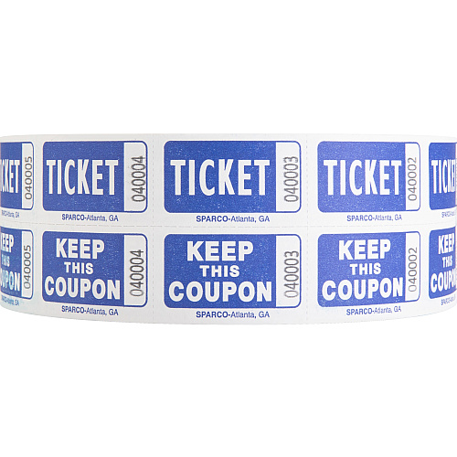 Sparco Roll Tickets Blue - 2000 / Roll (99230)