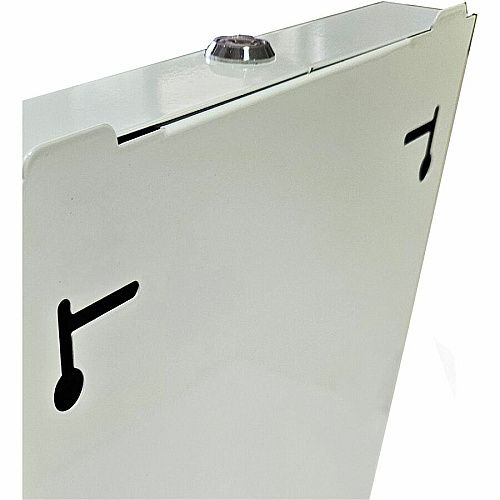 Genuine Joe&reg; C-Fold & Multifold Paper Towel Dispenser, White C Fold, Multifold Dispenser - 13.5" Height x 11" Width x 4.3" Depth - Stainless Steel, Metal - White - Wall Mountable - 1 Each (GJO02197)