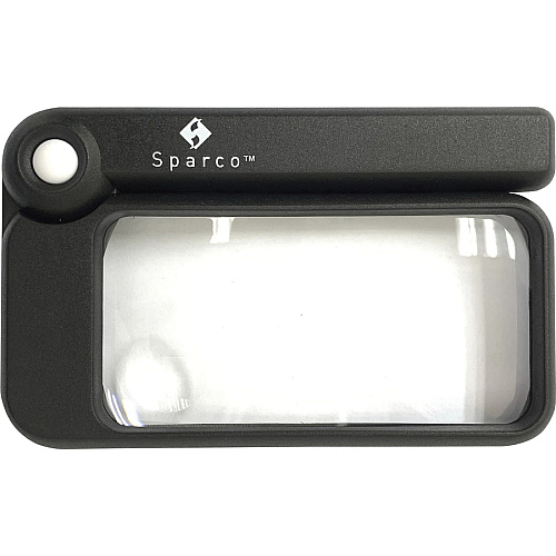 Sparco Rectangular Handheld Magnifier Magnifying Area 2" Width x 4" Length - Acrylic Lens (01877)