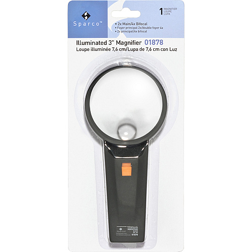 Sparco Illuminated Magnifier Magnifying Area 3" Diameter (01878)