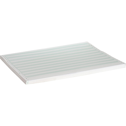Sparco Continous-form 1/2" Green Bar Computer Paper 14 7/8" x 11" - 20 lb Basis Weight - 2400 / Carton - Perforated - Green Bar (02177)