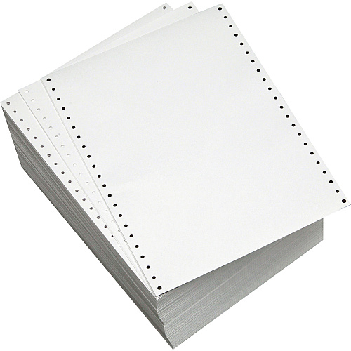 Sparco Perforated Blank Computer Paper 8 1/2" x 11" - 20 lb Basis Weight - Perforated - White - 2550 / Carton (61391)