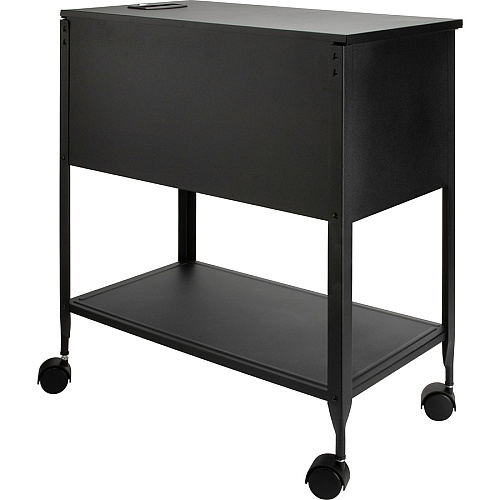 Lorell Standard Mobile File 4 Casters - 13.50" Width x 24.75" Depth x 28.25" Height - Black - 1 Each (LLR60177)