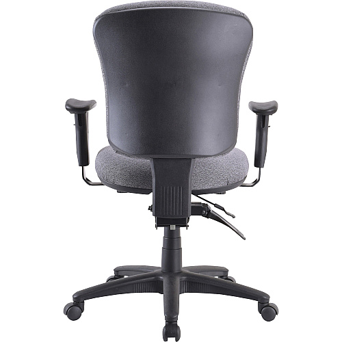 Lorell Accord Series Mid-Back Task Chair Gray Seat Color - Polyester Seat Material - Black Frame Color - 1 Each (LLR66125)
