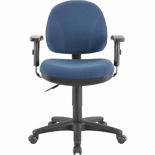 Lorell Millenia Series Pneumatic Adjustable Task Chair Blue Seat Color - 1 Each (LLR80006)