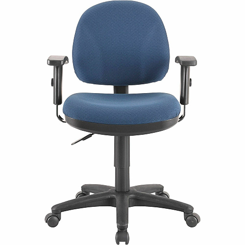 Lorell Millenia Series Pneumatic Adjustable Task Chair Blue Seat Color - 1 Each (LLR80006)