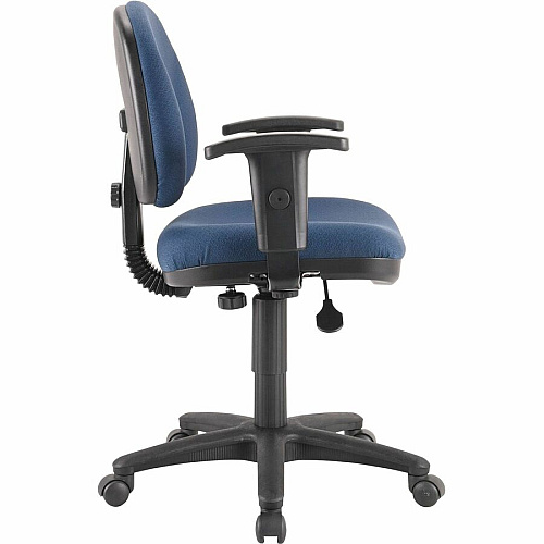 Lorell Millenia Series Pneumatic Adjustable Task Chair Blue Seat Color - 1 Each (LLR80006)