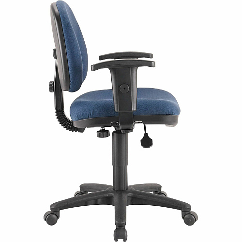 Lorell Millenia Series Pneumatic Adjustable Task Chair Blue Seat Color - 1 Each (LLR80006)
