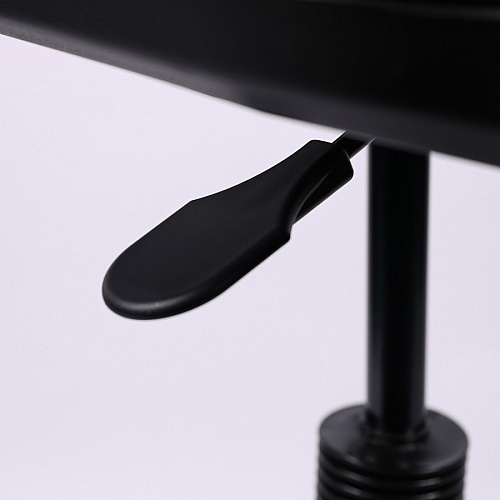 Lorell Millenia Series Adjustable Task Stool with Back Black Seat Color - Black - 1 Each (LLR80008)