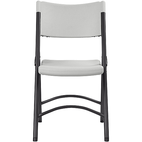 Lorell Heavy-duty Blow-Molded Folding Chairs Light Gray Seat Color - Polyethylene Seat Material - Light Gray Back Color - Polyethylene Back Material - Dark Gray Frame Color - Steel Frame Material - Steel, Polyethylene - 4 / Carton (LLR62515)